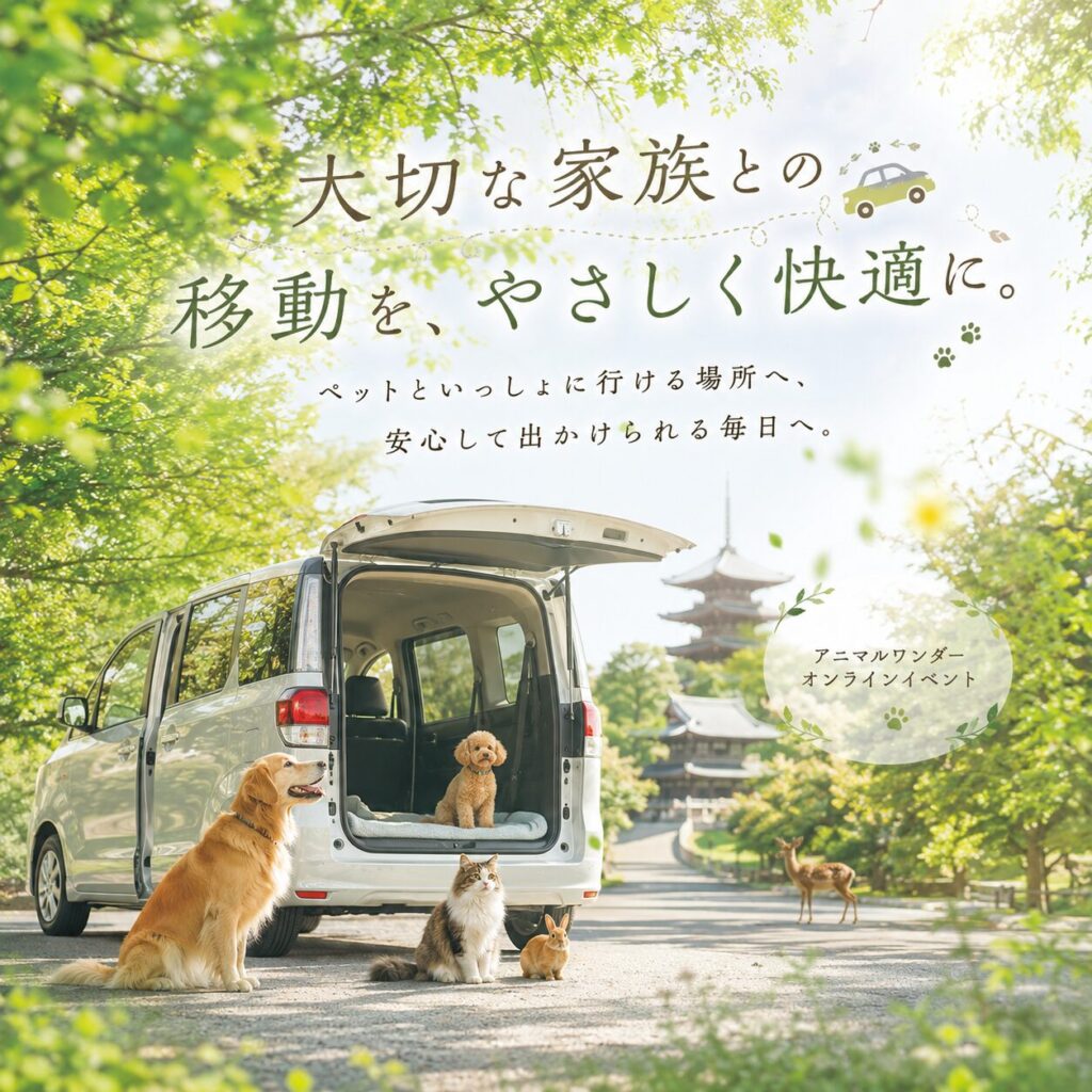 奈良のペットタクシー「COCOタクならまち店」|大切な家族の移動を安全・やさしさ第一でサポート